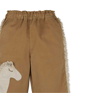 Брюки прямые Gingersnaps "Baby Jolene Horse", карамельные